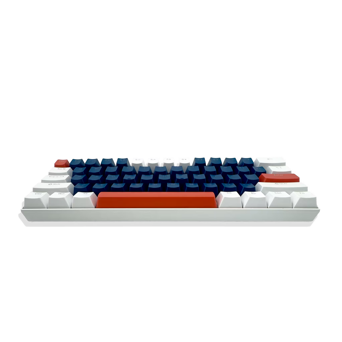 Teclado Mecánico T-Wolf T60 60% RGB  Azul-Blanco - Switches Azules Anti-Ghosting USB-C