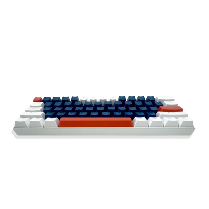 Teclado Mecánico T-Wolf T60 60% RGB  Azul-Blanco - Switches Azules Anti-Ghosting USB-C
