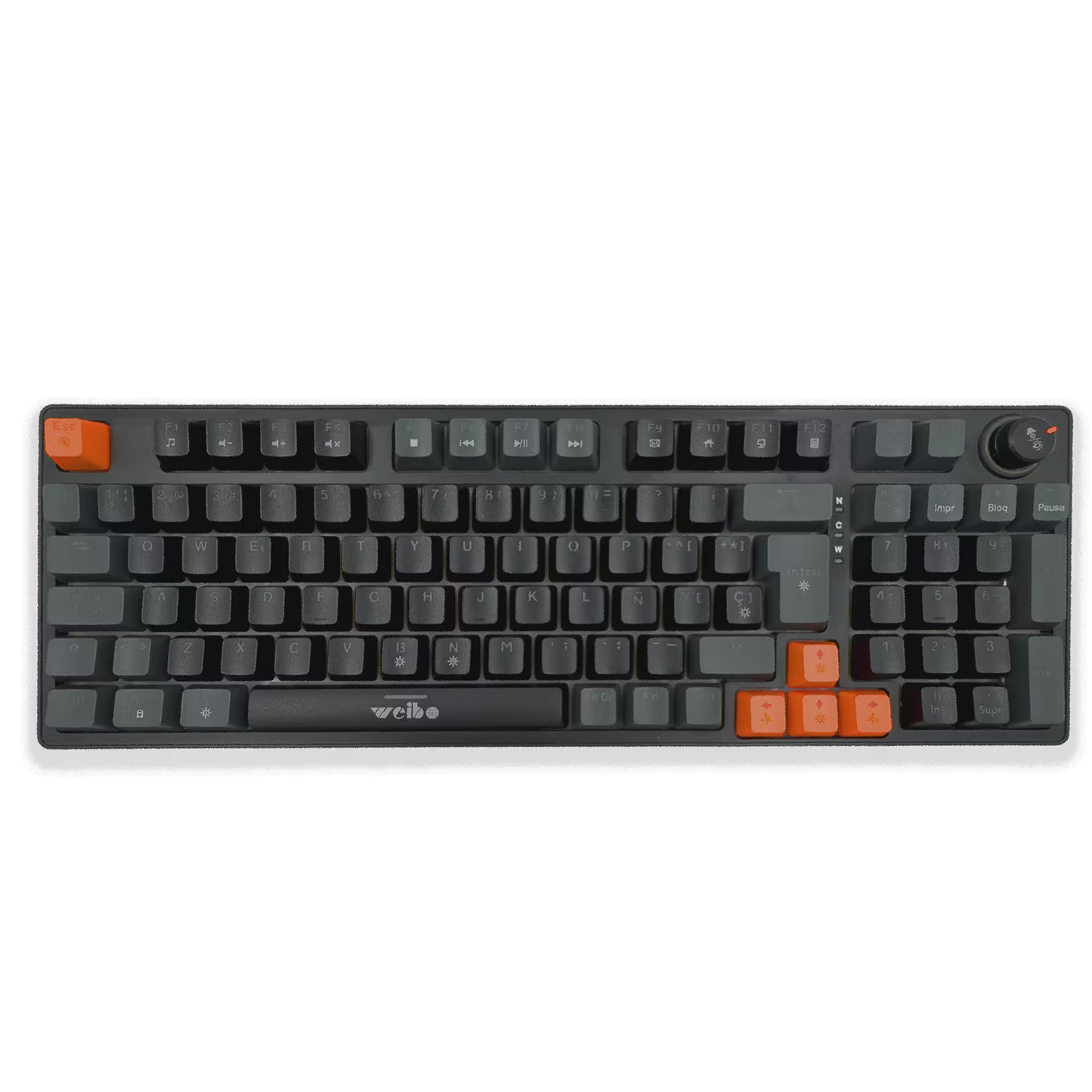 Teclado Mecánico Weibo WB-666 Negro – Switches Red | 97 Teclas | Iluminación Dinámica | Cable