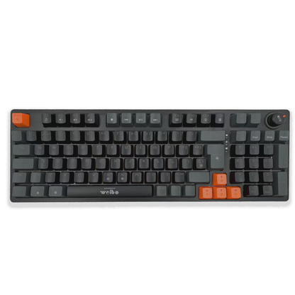 Teclado Mecánico Weibo WB-666 Negro – Switches Red | 97 Teclas | Iluminación Dinámica | Cable