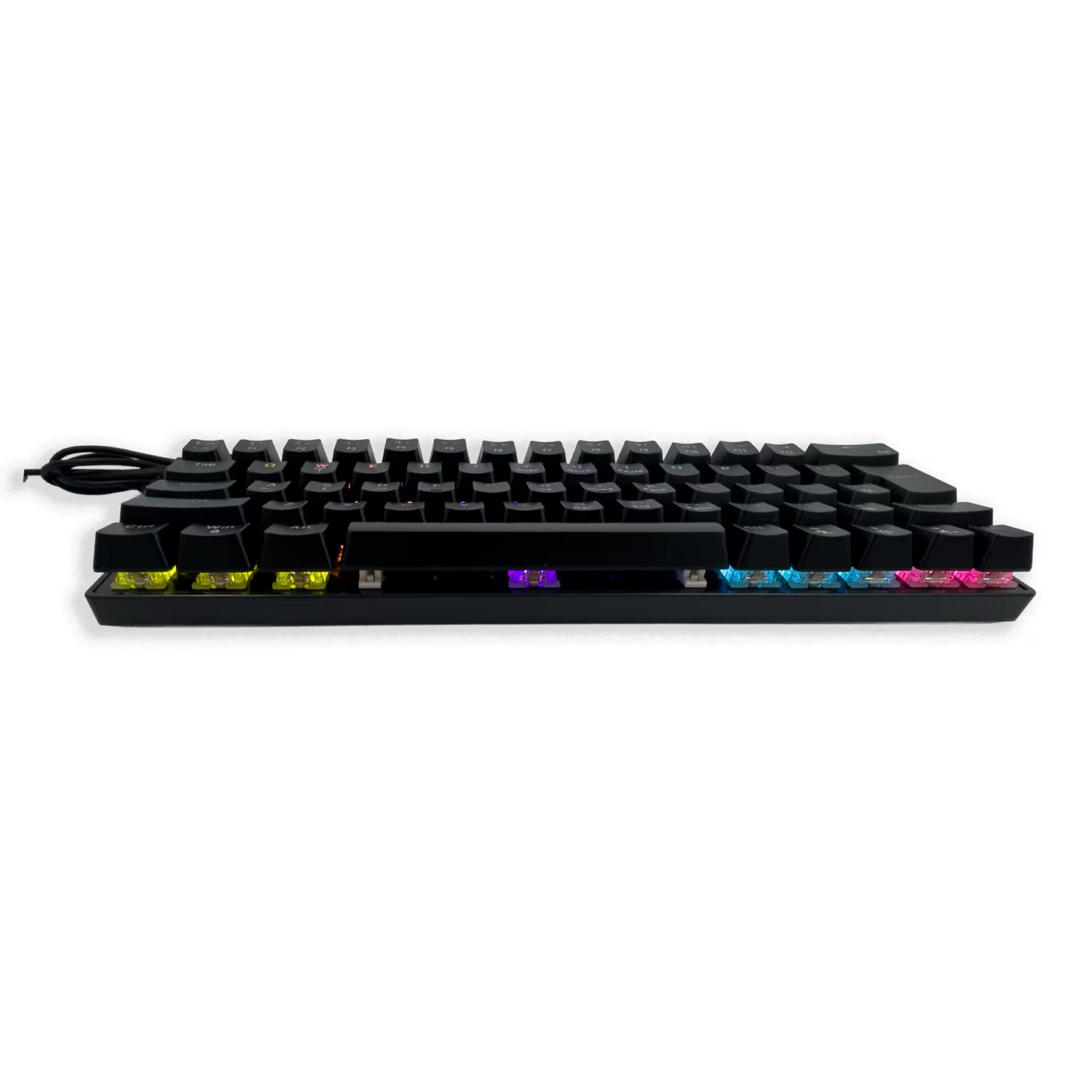 Teclado Mecánico T-Wolf T61 Pro-Gamer | 63 Teclas RGB Anti-Ghosting USB