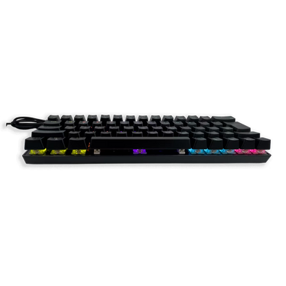 Teclado Mecánico T-Wolf T61 Pro-Gamer | 63 Teclas RGB Anti-Ghosting USB