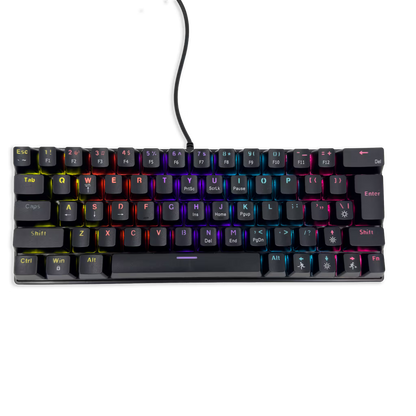Teclado Mecánico T-Wolf T61 Pro-Gamer | 63 Teclas RGB Anti-Ghosting USB