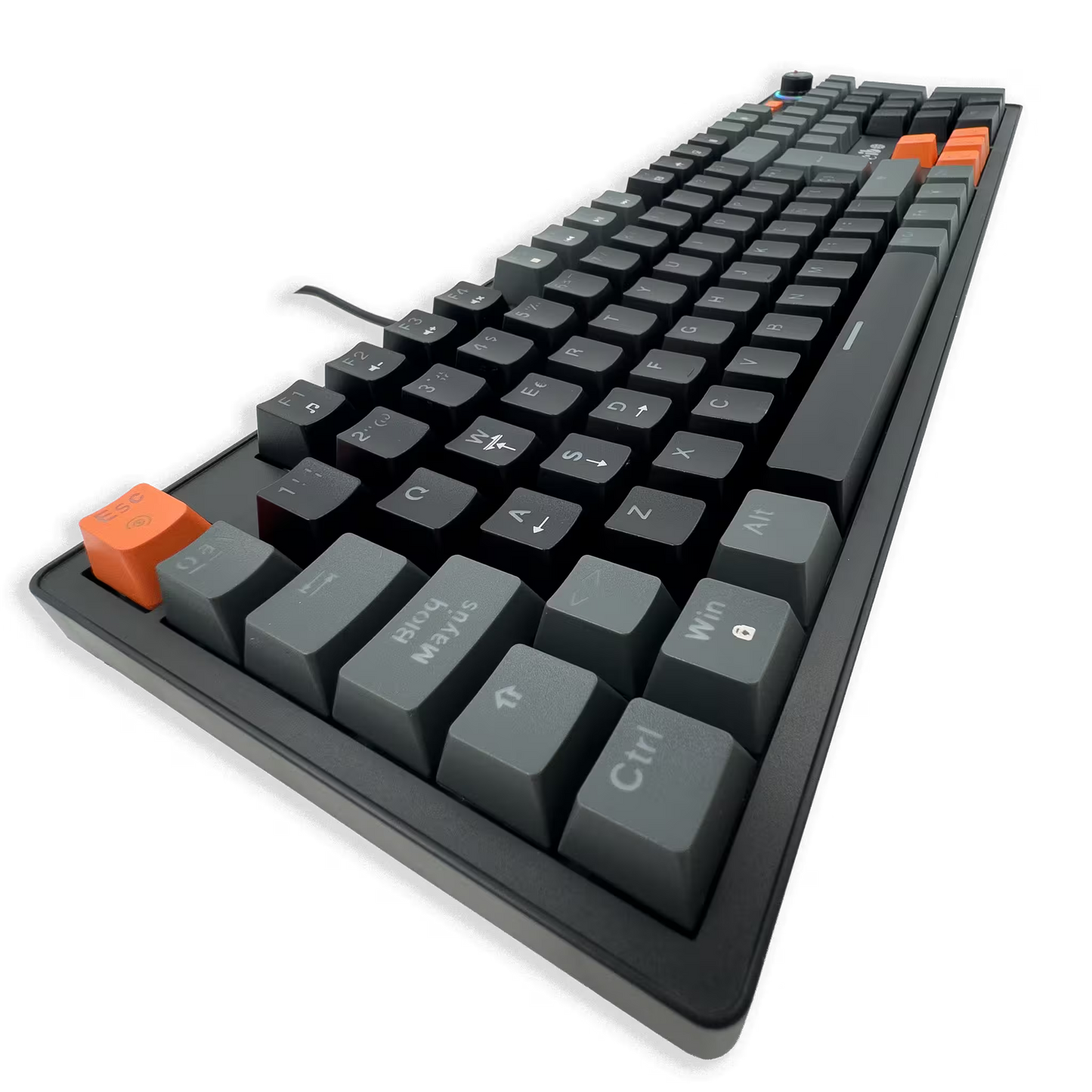 Teclado Mecánico Weibo WB-555 RGB Negro — Switches Rojos Full-Size 104 Teclas Cable