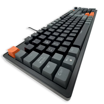 Teclado Mecánico Weibo WB-555 RGB Negro — Switches Rojos Full-Size 104 Teclas Cable