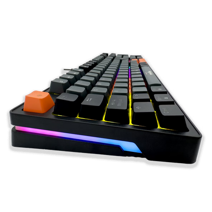 Teclado Mecánico Weibo WB-666 Gris – Switches Red | Iluminación Dinámica | Full-Size | Cable