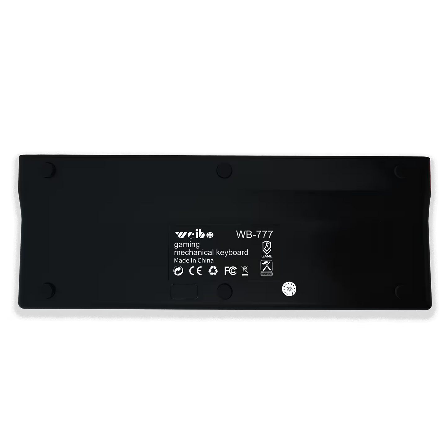 Teclado Mecánico Mini Weibo WB-777 RGB - Compacto Switches Mecánicos Gaming Cable