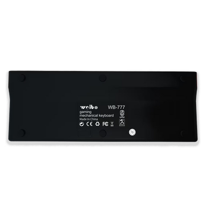 Teclado Mecánico Mini Weibo WB-777 RGB - Compacto Switches Mecánicos Gaming Cable