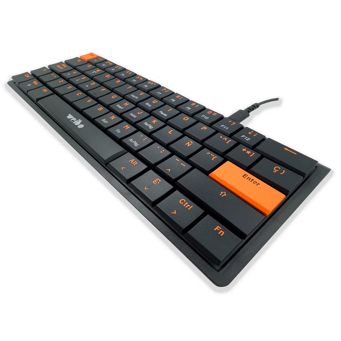 Teclado Mecánico Mini Weibo WB-777 RGB - Compacto Switches Mecánicos Gaming Cable