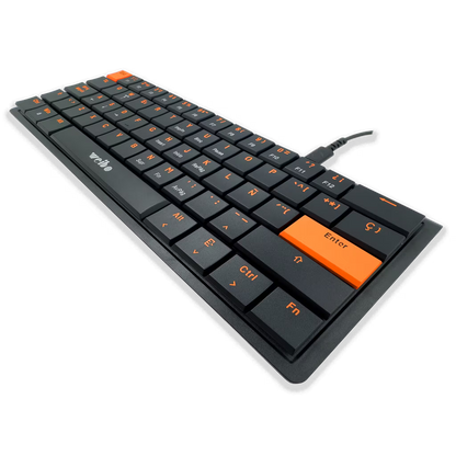 Teclado Mecánico Mini Weibo WB-777 RGB - Compacto Switches Mecánicos Gaming Cable