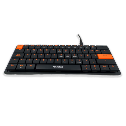 Teclado Mecánico Mini Weibo WB-777 RGB - Compacto Switches Mecánicos Gaming Cable