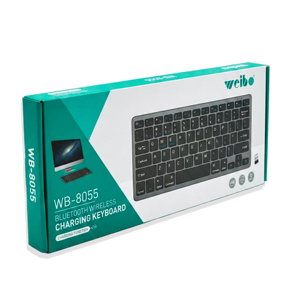 Teclado Inalámbrico Weibo WB-8055 Bluetooth 5.0 - 3 Modos Recargable Multi-Dispositivo