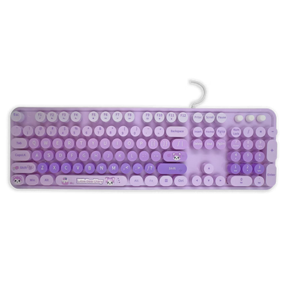 Teclado con Cable MOFII SWEET MORADO: Estilo Retro y Productividad