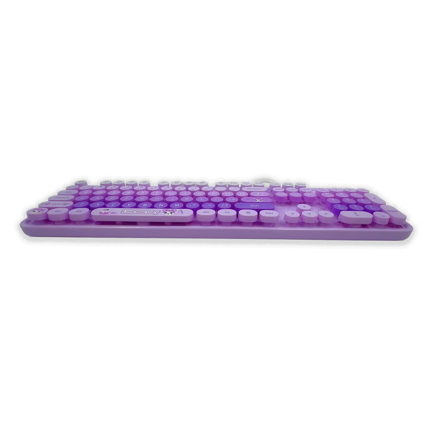 Teclado con Cable MOFII SWEET MORADO: Estilo Retro y Productividad