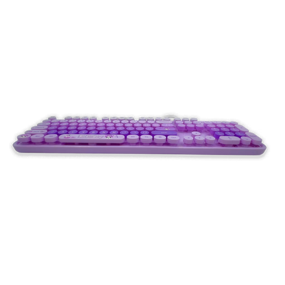 Teclado con Cable MOFII SWEET MORADO: Estilo Retro y Productividad
