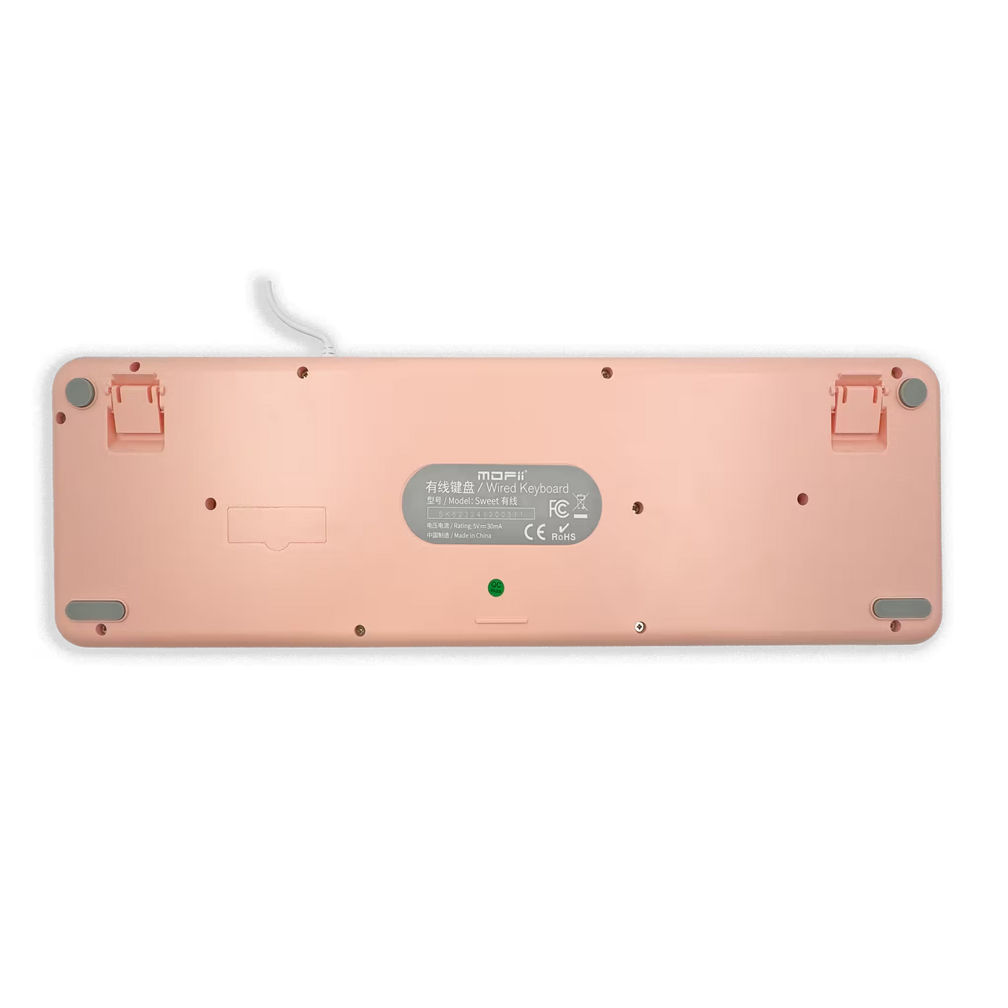 Teclado con Cable MOFII SWEET ROSADO: Estilo Retro y Productividad