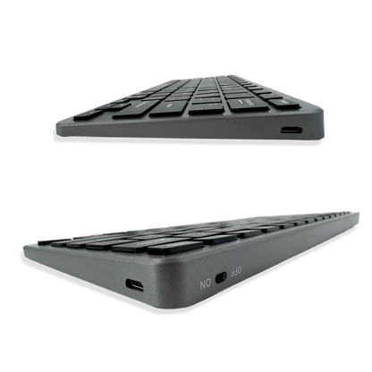 Teclado Inalámbrico Weibo WB-8055 Bluetooth 5.0 - 3 Modos Recargable Multi-Dispositivo