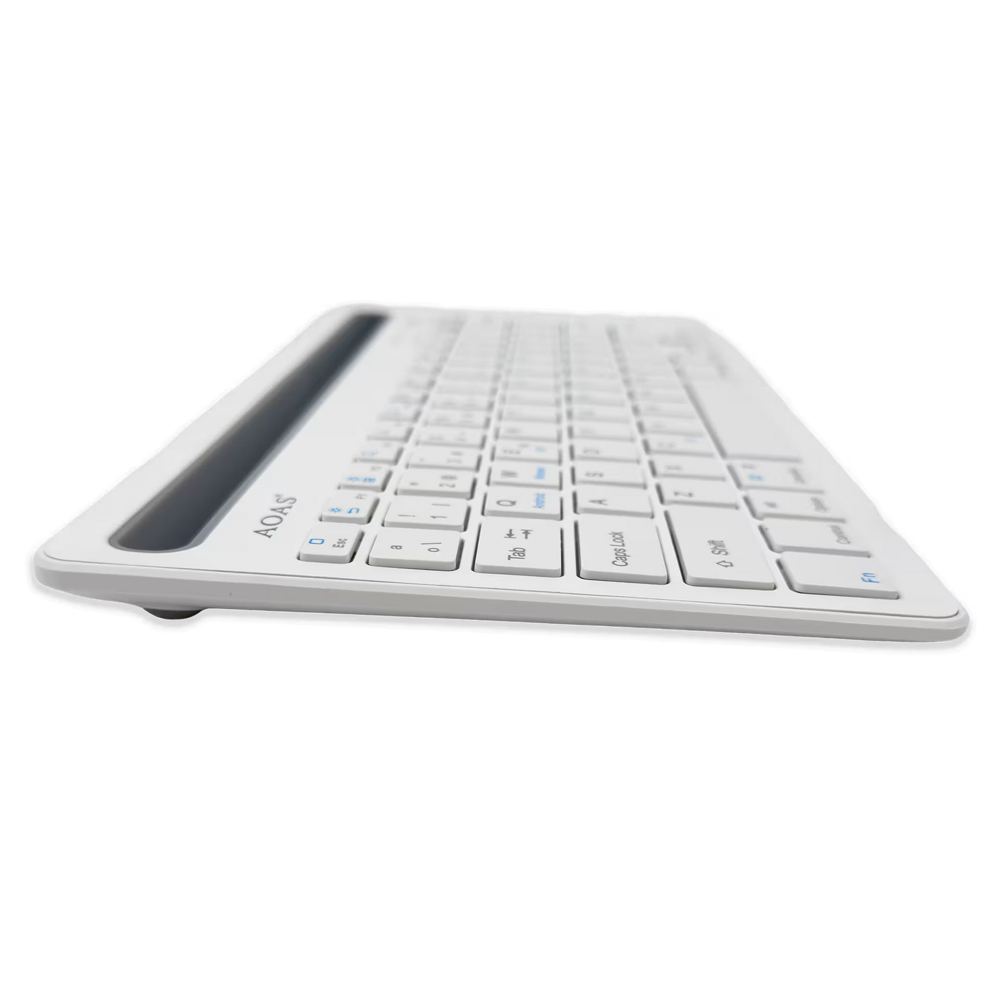 Teclado Inalámbrico Bluetooth Tipo C AOAS AS-199 | Dual Mode, Recargable y Multidispositivo para Tablet/Laptop | BLANCO
