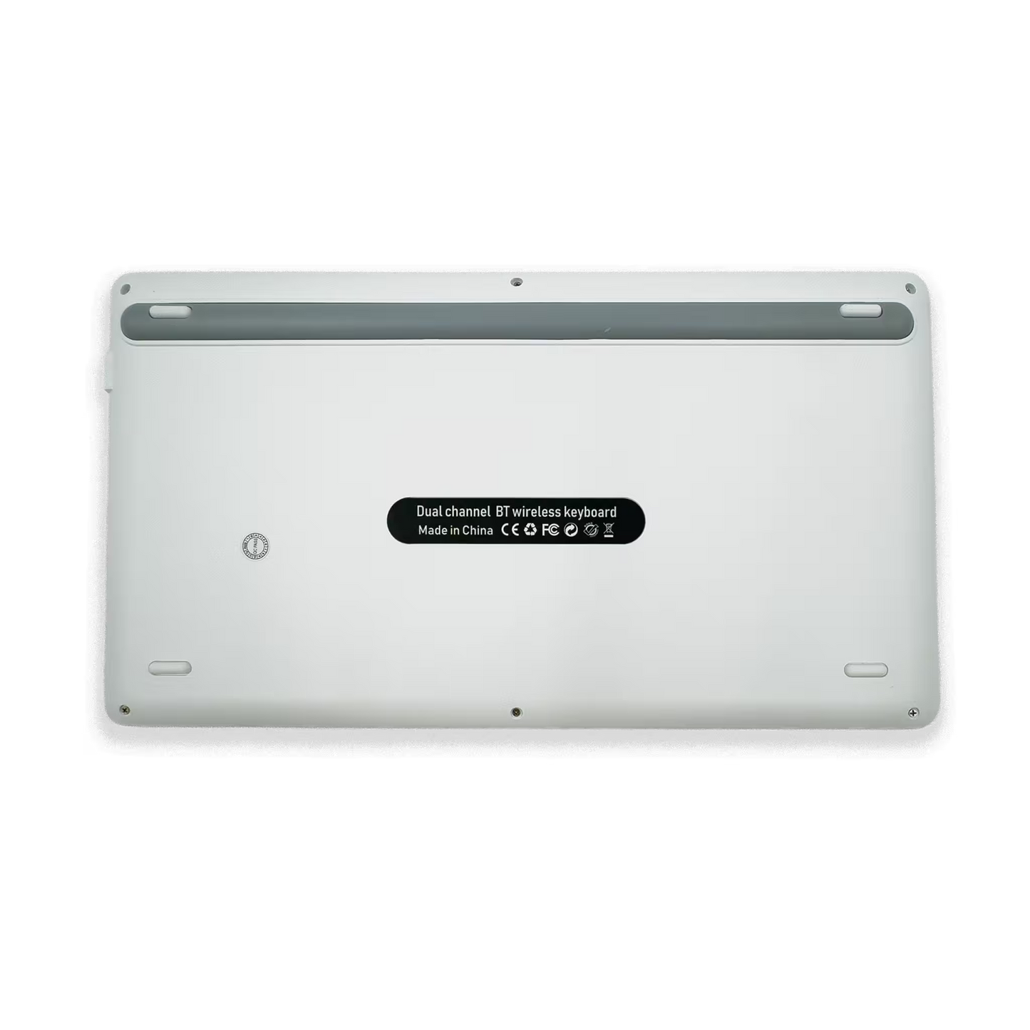 Teclado Inalámbrico Bluetooth Tipo C AOAS AS-199 | Dual Mode, Recargable y Multidispositivo para Tablet/Laptop | BLANCO