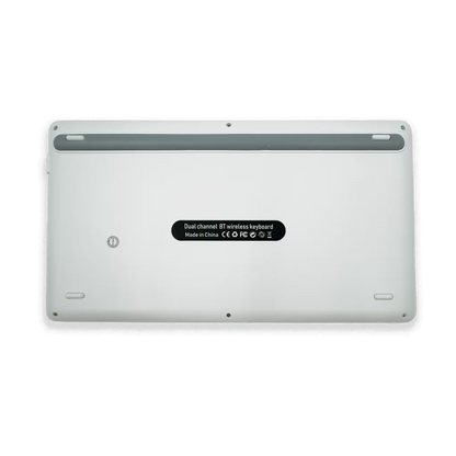 Teclado Inalámbrico Bluetooth Tipo C AOAS AS-199 | Dual Mode, Recargable y Multidispositivo para Tablet/Laptop | BLANCO