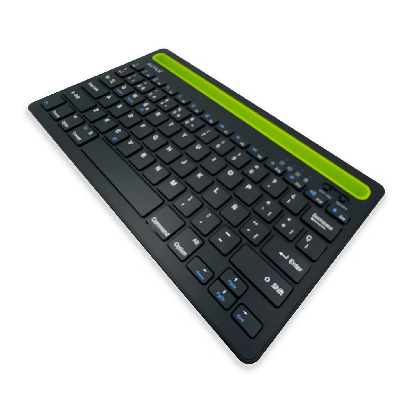 Teclado Inalámbrico Bluetooth Tipo C AOAS AS-199 | Dual Mode, Recargable y Multidispositivo para Tablet/Laptop | NEGRO