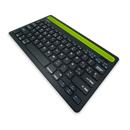 Teclado Inalámbrico Bluetooth Tipo C AOAS AS-199 | Dual Mode, Recargable y Multidispositivo para Tablet/Laptop | NEGRO