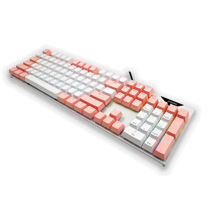 TECLADO MECÁNICO RGB - JEQANG JK-919  | ROSADO