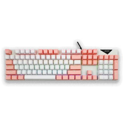 TECLADO MECÁNICO RGB - JEQANG JK-919  | ROSADO