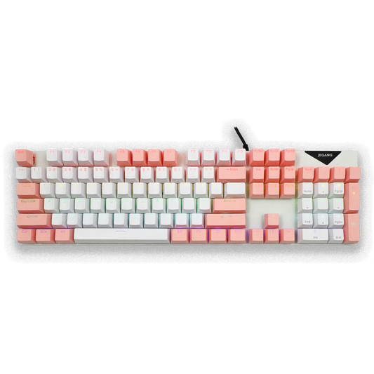 TECLADO MECÁNICO RGB - JEQANG JK-919  | ROSADO