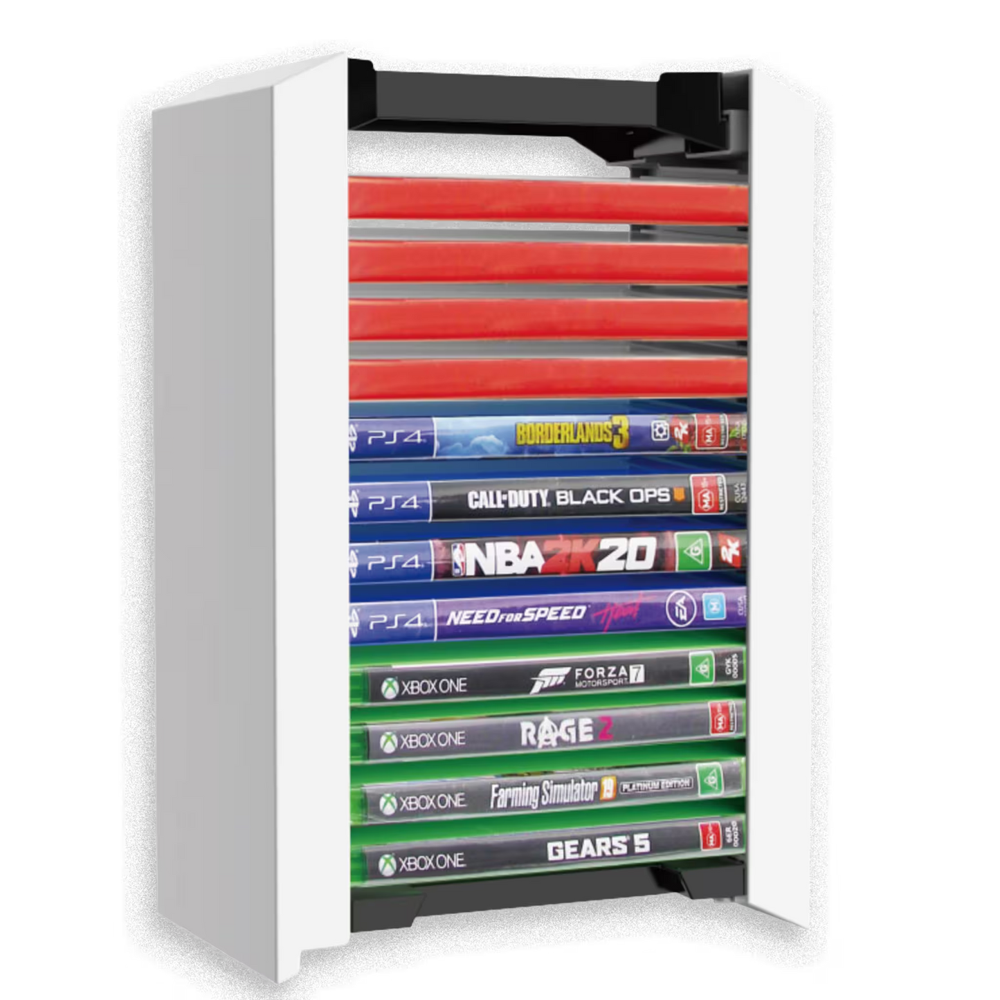 STAND DE ALMACENAMIENTO PARA VIDEOJUEGOS - 12 DISCOS