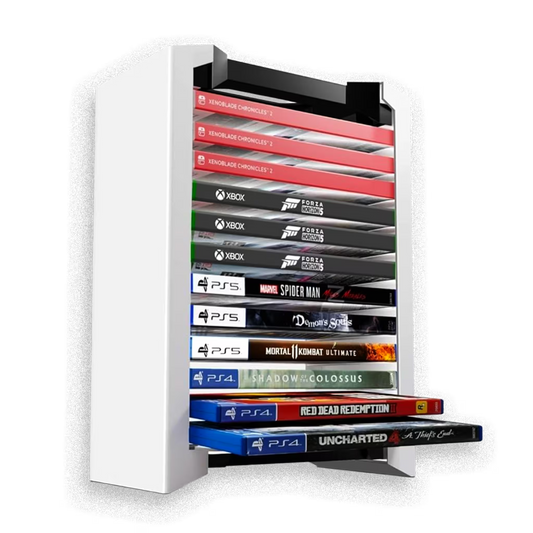 Stand de Almacenamiento DOBE para Videojuegos | 12 Discos PS Xbox Nintendo Switch Blu-ray
