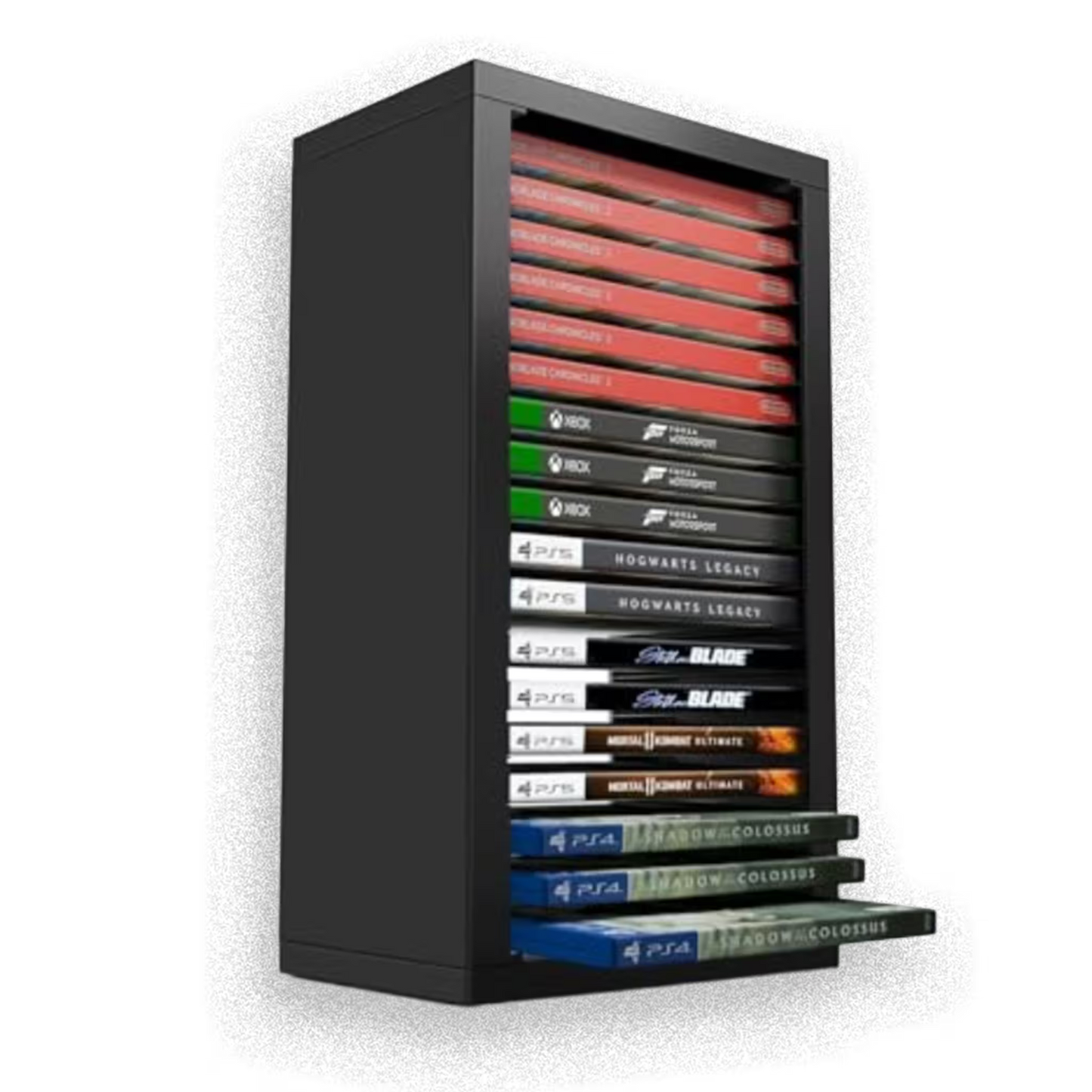 STAND DE ALMACENAMIENTO PARA VIDEOJUEGOS - 18 DISCOS (MODULAR)