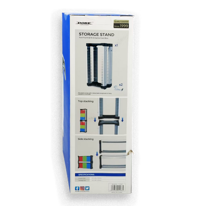 STAND DE ALMACENAMIENTO PARA 23 VIDEOJUEGOS - Modular con Ganchos para Auriculares