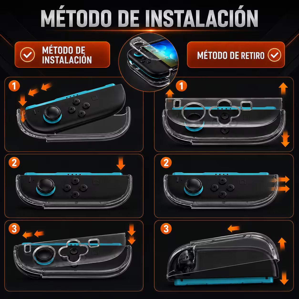 Carcasa Protectora Nintendo Switch 2 | Acrílica Transparente Crystal Clear