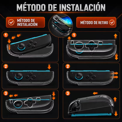 Carcasa Protectora Nintendo Switch 2 | Acrílica Transparente Crystal Clear