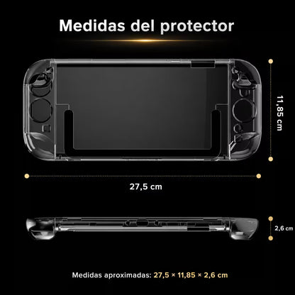 Carcasa Protectora Nintendo Switch 2 | Acrílica Transparente Crystal Clear