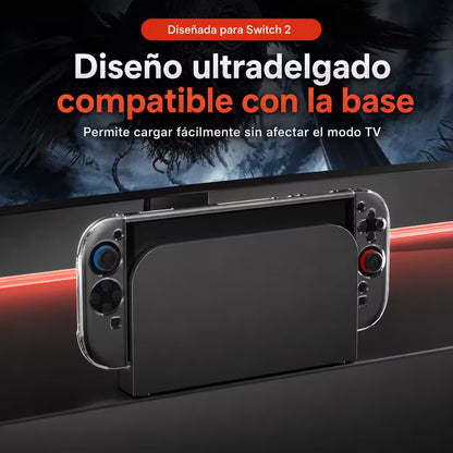 Carcasa Protectora Nintendo Switch 2 | Acrílica Transparente Crystal Clear