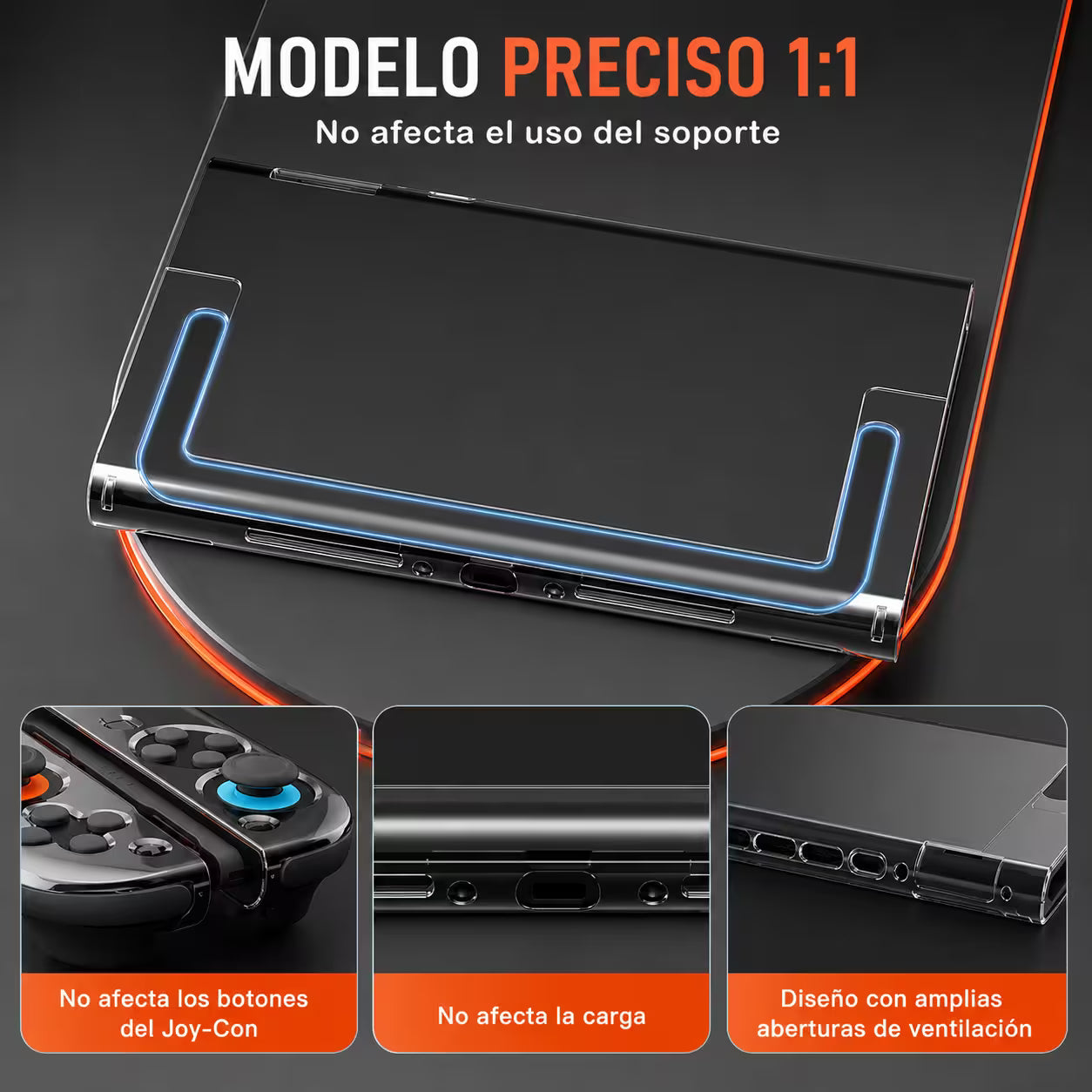Carcasa Protectora Nintendo Switch 2 | Acrílica Transparente Crystal Clear
