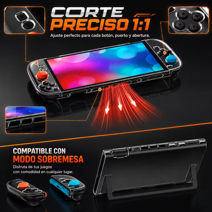 Carcasa Protectora Nintendo Switch 2 | Acrílica Transparente Crystal Clear