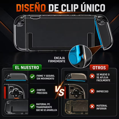 Carcasa Protectora Nintendo Switch 2 | Acrílica Transparente Crystal Clear