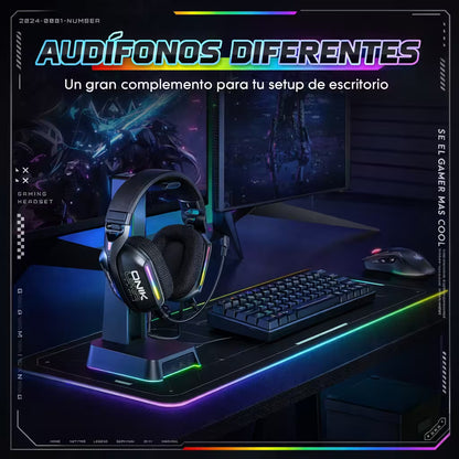 Diadema Gamer ONIKUMA X12 RGB - Audio Alta Fidelidad 40mm Micrófono 360°