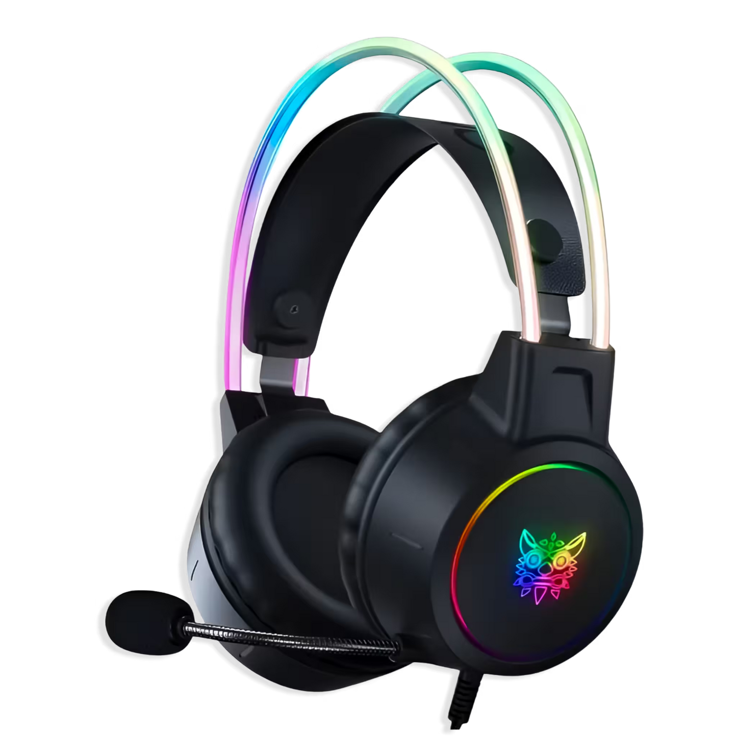 Diadema Gamer ONIKUMA X15 PRO RGB Negra - Diafragma Grafeno 50mm