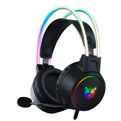 Diadema Gamer ONIKUMA X15 PRO RGB Negra - Diafragma Grafeno 50mm