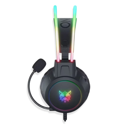 Diadema Gamer ONIKUMA X15 PRO RGB Negra - Diafragma Grafeno 50mm