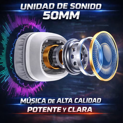 Diadema Gamer ONIKUMA X22 RGB Blanca - Audio Estéreo 50mm