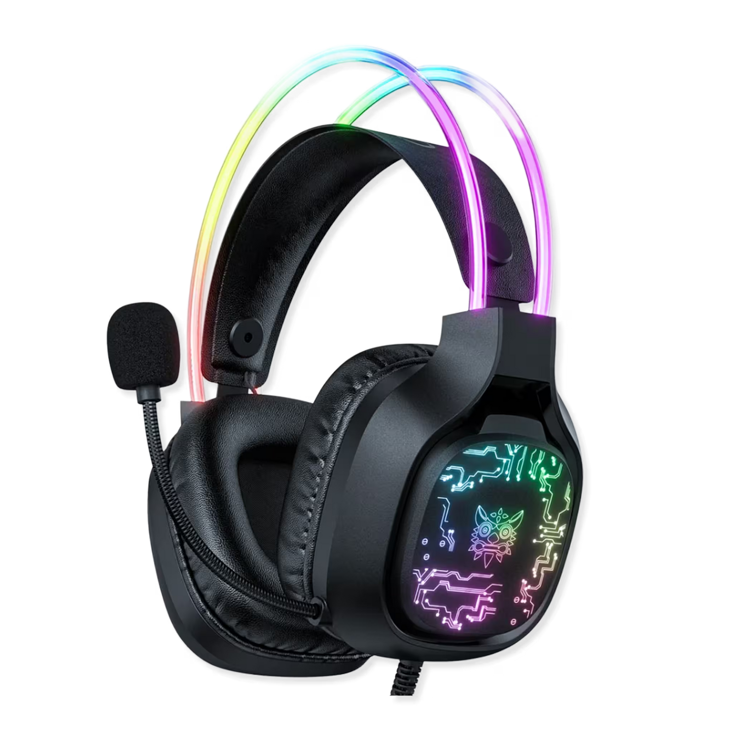 Diadema Gamer ONIKUMA X22 RGB Negra - Audio Estéreo 50mm