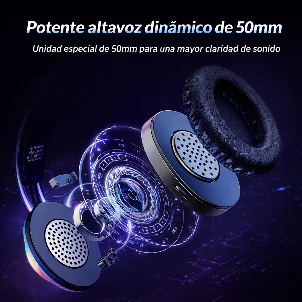 Diadema Gamer ONIKUMA X29 RGB - Audio 50mm Sonido Envolvente - vista 5 diadema gamer audífonos