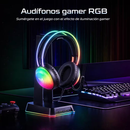 Diadema Gamer ONIKUMA X29 RGB - Audio 50mm Sonido Envolvente - vista 3 diadema gamer audífonos