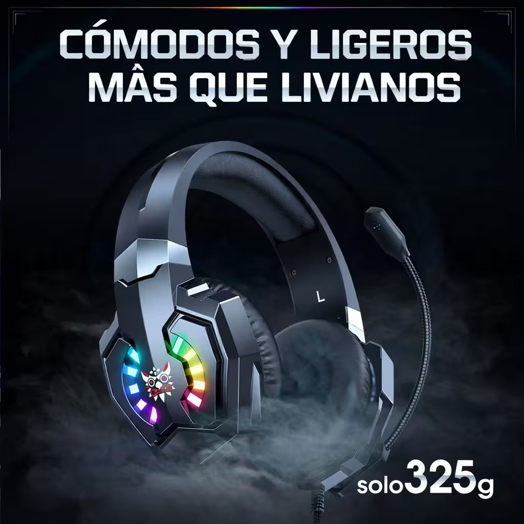 Diadema Gamer ONIKUMA X32 RGB - Audio Estéreo 50mm