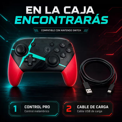Control Pro Genérico Nintendo Switch - Edición Xenoblade Chronicles | Bluetooth Vibración Dual Giroscopio | 8H